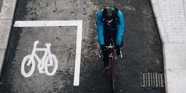 Person cycling